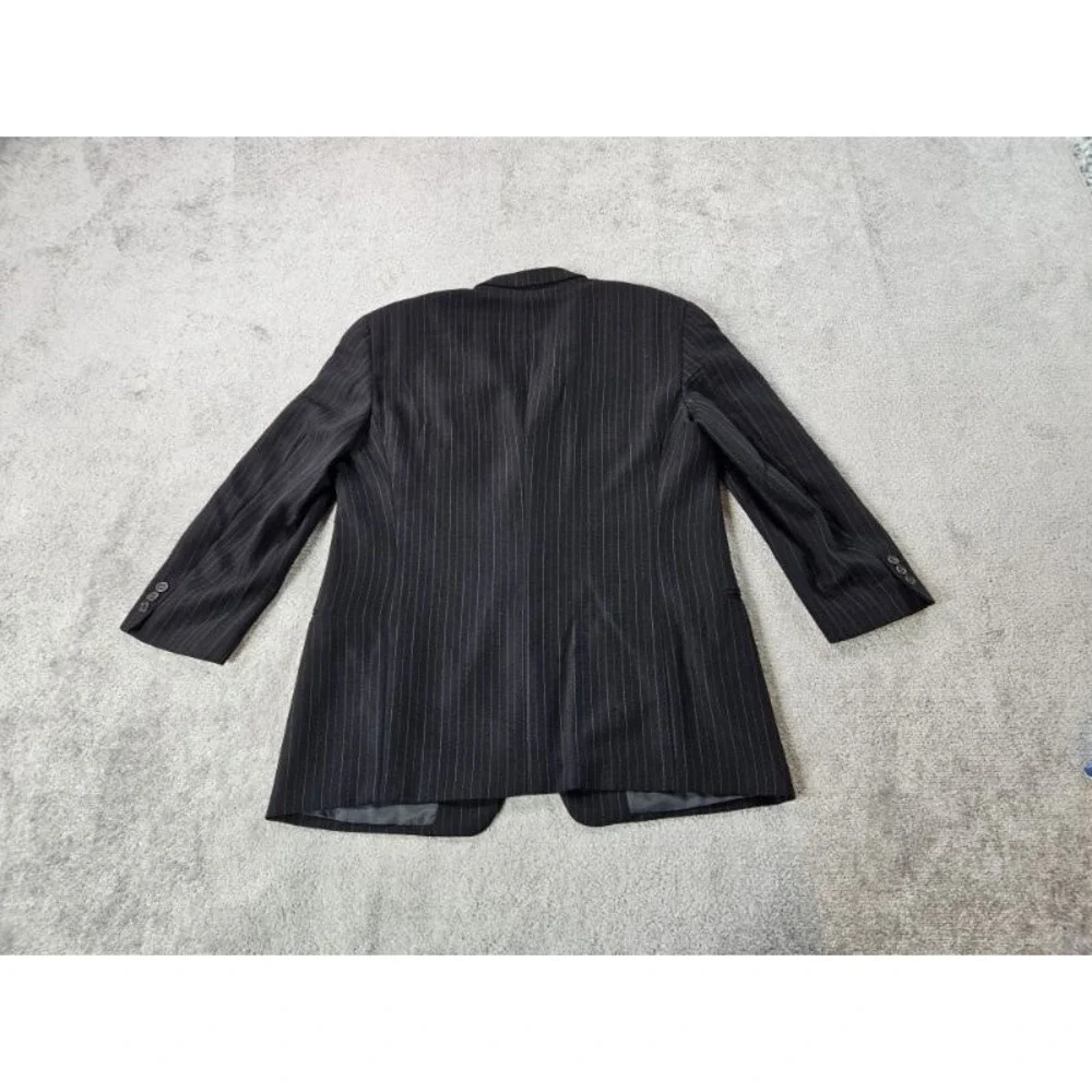 Giorgio Armani Suit Jacket 44 R Black Wool Designer Italy Designer Collezioni
